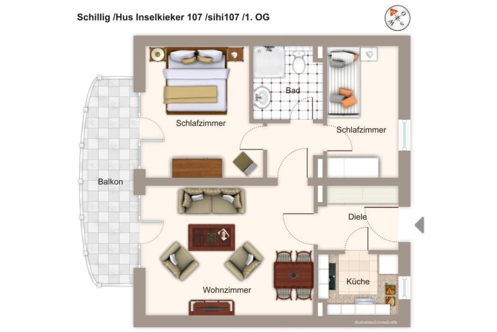쉴리그 Hus Inselkieker Hus Inselkieker 107 아파트 외부 사진